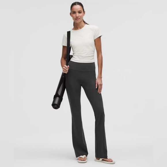 lululemon athletica Pants - Lululemon Athletica Groove Nulu Super High-Rise Grey Flare Pant Size 6